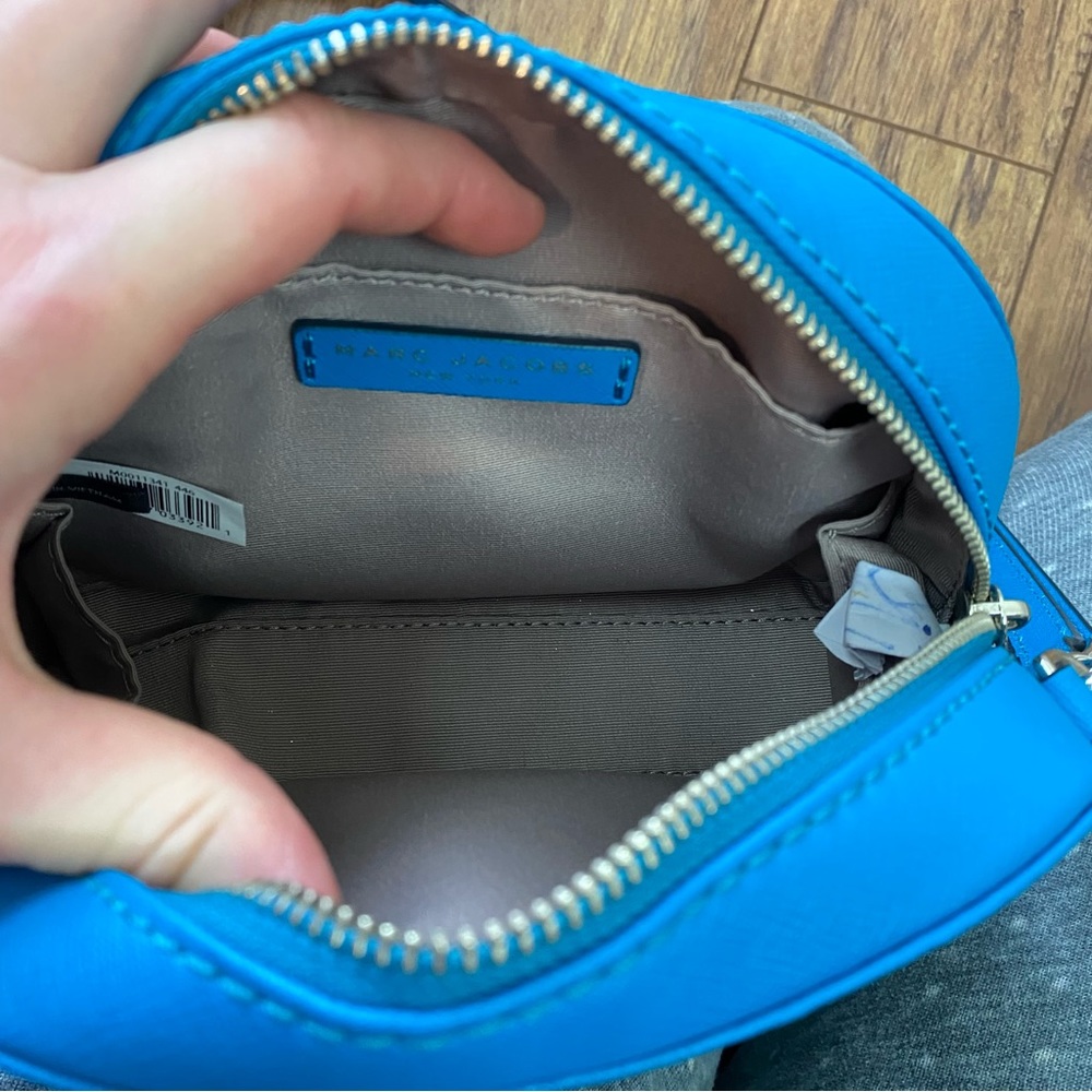 Marc Jacobs Small Playback Saffiano Leather Crossbody Bag Sapphire Blue - Picture 11 of 15